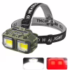 Налобный фонарь HX-M816-2COB(White+Red) CAMOUFLAGE, Waterproof, 1x18650, ЗУ Type-C - Image 2