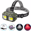Налобний ліхтар HX-M816S-2COB(White+Red) camouflage, Motion Sensor, Waterproof, 1x18650, ЗП Type-C - Image 1