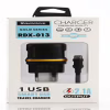 Мережевий зарядний пристрій REDDAX RDX-013 (10 W, 2.1 A) + кабель Type-C, Black - Image 1