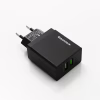 Сетевое зарядное устройство REDDAX RDX-029, Dual USB, 12W, 2.4A, Black - Image 1