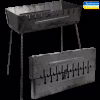 Мангал-валіза на 10 шампурів 57*27*5 см (висота ніжки 55 см) УК-М10 - Image 1
