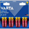 Батарейка Varta MAX POWER LR6/AA/ ALKALINE 8шт - Image 1