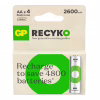 Аккумулятор GP Recyko 2600mAh Eco, Ni-MH AA, 1.2V, 2.4A, LSD70-5, Box 4шт. - Image 1