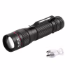Ручний ліхтар X-Balog Police BL-B518, Li-ion, 1XPE+Cob, Zoom, ЗУ USB - Image 1