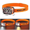Налобный фонарь G08-2XPG, Белый; Жёлтый, LED Красный, Motion Sensor, Li-Ion аккумулятор, ЗУ Type-C - Image 2