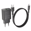 Сетевое зарядное устройство BOROFONE BA72A Spring (QC3.0, 18W) + кабель Type-C - Image 5