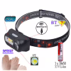 Налобный фонарь Bailong BL-1804A, LED+COB, cенсор, аккумулятор 18650, micro USB - Image 2