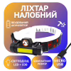 Налобный фонарь Bailong BL-8101, PL142, BL-872, Акк., LED+COB, MicroUSB, 7726 - Image 1