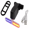 Велосипедный задний фонарь-мигалка аккумуляторная Полиция 902 microUSB - Image 1