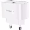 Сетевое зарядное устройство Hoco N14 Fast Charge (20W) + кабель Type-C to Lightning - Image 2