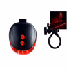 Велосипедный задний фонарь мигалка на батарейках BL-118 BIKE LIGHT+LASER / 2064 - Image 3