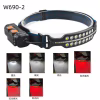 Налобний ліхтар Bailong BL-W690-2-SMD, Білий, Червоний, Датчик руху, Li-Ion акум., ЗУ Type-C - Image 1