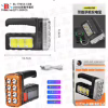 Ручной фонарь Bailong 7701A , Акк., COB, Solar, MicroUSB - Image 2