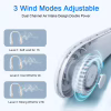 Вентилятор на шею Hands-free USB мини-вентилятор X9 с аккумулятором  (WX6504) разные цвета - Image 3