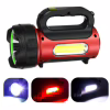 Ручний фонар T93-LED+COB, Білий, Червоний, powerbank, Li-Ion акум., сон., батарея, ЗУmicroUSB, - Image 1