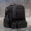 Рюкзак Тактический с подсумками B08 Black 55L 8142 - Image 4