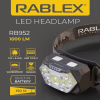 Налобний ліхтар Rablex RB952, жовтий+білий+червоний, 3хTG+8хLED+2хRED LED, Сенсор, акум, Type-C - Image 4