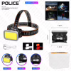 Налобный фонарь Police PL-112, белый+красный, аккум, Type-C - Image 2