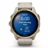 Смарт-годинник Garmin fenix 8 43mm, AMOLED, Saph, SftGldSS/FogGryLeatherBnd, Excl, GPS (010-02903-40) - Image 9