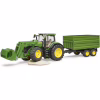 Масштабна модель автомобіля Bruder трактор John Deere 7R 350 з навантажувачем та причепом (03155) - Image 4