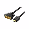 Кабель мультимедийный HDMI M to DVI M 3.0m HD106 black Ugreen (10136) - Image 1