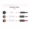 Кабель мультимедійний 3.5mm M to 2xRCA M 2.0m AV102 black Ugreen (10510) - Image 5