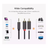 Кабель мультимедійний 3.5mm M to 2xRCA M 2.0m AV102 black Ugreen (10510) - Image 6