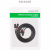 Кабель мультимедийный 2xRCA M to 2xRCA M 3.0m AV104 black Ugreen (10519) - Image 4