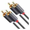 Кабель мультимедийный 2xRCA M to 2xRCA M 3.0m AV104 black Ugreen (10519) - Image 1