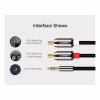 Кабель мультимедийный 3.5mm M to 2xRCA M 5.0m AV116 black Ugreen (10591) - Image 10