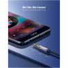 Кабель мультимедийный 3.5mm M to 3.5mm F 1.0m AV118 gray Ugreen (10592) - Image 6