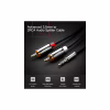 Кабель мультимедійний 3.5mm M to 2xRCA M 1.0m AV116 black Ugreen (10749) - Image 2