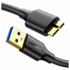 Дата кабель USB 3.0 AM to Micro B 0.5m US130 black Ugreen (10840) - Image 1
