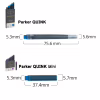 Чорнило для пір'яних ручок Parker Картриджі Quink / 5шт чорний (11 410BK) - Image 3