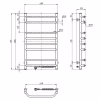 Сушарка для рушників Navin Блюз 480x800 (12-006030-4880) - Image 4
