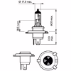 Автолампа Philips галогенова 60/55W (12342 VP C2) - Image 3