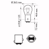 Автолампа Philips 21/5W (12499 B2) - Image 3