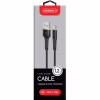 Дата кабель USB 2.0 AM to Micro 5P 1.2m CBFLEXM1 black Intaleo (1283126487453) - Image 2