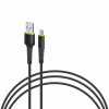 Дата кабель USB 2.0 AM to Micro 5P 1.2m CBFLEXM1 black Intaleo (1283126487453) - Image 1
