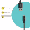 Дата кабель USB 2.0 AM to USB-C 2.0m black Piko (1283126493850) - Image 3