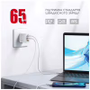 Зарядний пристрій Intaleo 65W GAN 2USB-C PD+USB-A QC 3.0 white (1283126559525) - Image 5