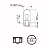 Автолампа Philips 5W (12961 LLECO B2) - Image 3