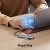 Концентратор Ugreen USB-C to 2xUSB 3.0 + 2xUSB-C CM473 gray (15395) - Image 4