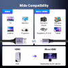 Кабель мультимедийный HDMI M to HDMI micro M 2.0m V2.1 8K60Hz HD164 black Ugreen (15517) - Image 9