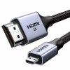 Кабель мультимедийный HDMI M to HDMI micro M 2.0m V2.1 8K60Hz HD164 black Ugreen (15517) - Image 1