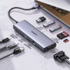 Концентратор Ugreen USB3.1 Type-C to HDMI60Hz/VGA/USB 3.0х3/RJ45/SD/TF/PD 100W 9-in-1 CM498 (15600) - Image 2