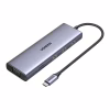 Концентратор Ugreen USB3.1 Type-C to HDMI60Hz/VGA/USB 3.0х3/RJ45/SD/TF/PD 100W 9-in-1 CM498 (15600) - Image 1