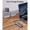 Концентратор Ugreen USB3.1 Type-C to HDMI/VGA/USB 3.0х3/RJ45/SD/TF/PD/35мм TRRS 100W 10-in-1 (15601) - Image 8