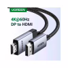 Кабель мультимедийный DisplayPort M to HDMI M 1.0m V2.0 4K60Hz DP119 black Ugreen (15773) - Image 3