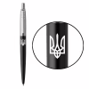 Ручка шариковая Parker JOTTER 17 UKRAINE Bond Street Black CT BP Трезубец (16232_T001w) - Image 1